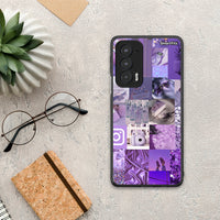 Thumbnail for Purple Aesthetic Collage - Motorola Edge 20 5G θήκη