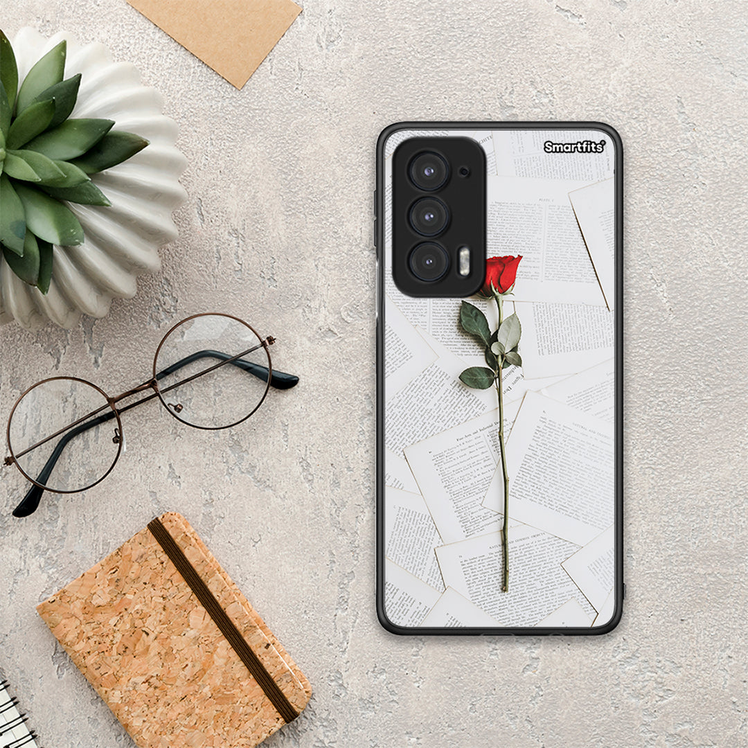 Red Rose - Motorola Edge 20 5G θήκη