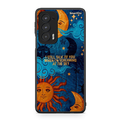 Motorola Edge 20 5G Screaming Sky θήκη από τη Smartfits με σχέδιο στο πίσω μέρος και μαύρο περίβλημα | Smartphone case with colorful back and black bezels by Smartfits