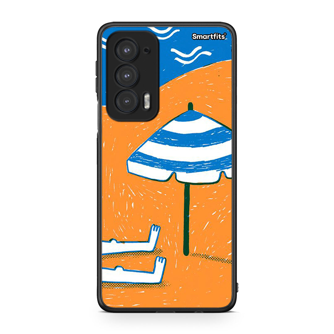 Motorola Edge 20 5G Summering Θήκη από τη Smartfits με σχέδιο στο πίσω μέρος και μαύρο περίβλημα | Smartphone case with colorful back and black bezels by Smartfits