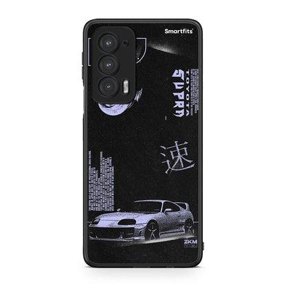 Motorola Edge 20 5G Tokyo Drift Θήκη Αγίου Βαλεντίνου από τη Smartfits με σχέδιο στο πίσω μέρος και μαύρο περίβλημα | Smartphone case with colorful back and black bezels by Smartfits