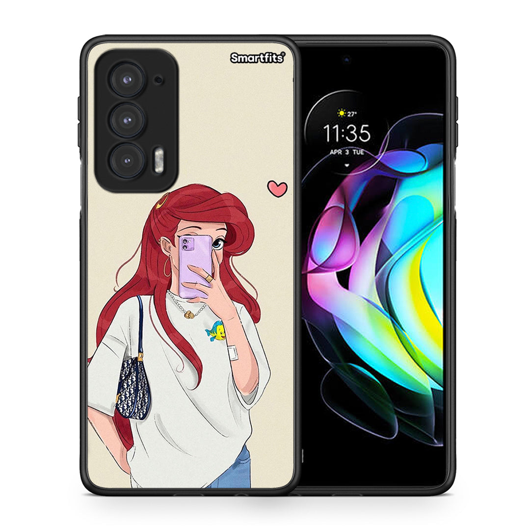 Walking Mermaid - Motorola Edge 20 5G θήκη