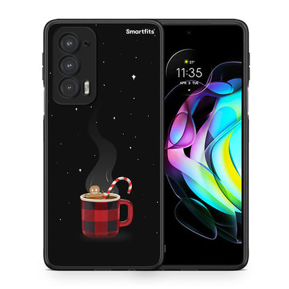 Θήκη Motorola Edge 20 5G Xmas Bathing από τη Smartfits με σχέδιο στο πίσω μέρος και μαύρο περίβλημα | Motorola Edge 20 5G Xmas Bathing case with colorful back and black bezels
