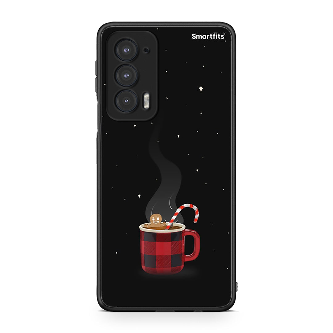 Motorola Edge 20 5G Xmas Bathing θήκη από τη Smartfits με σχέδιο στο πίσω μέρος και μαύρο περίβλημα | Smartphone case with colorful back and black bezels by Smartfits