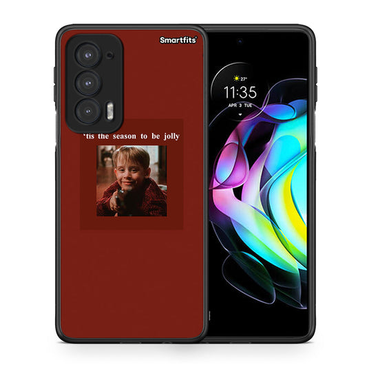 Θήκη Motorola Edge 20 5G Xmas Ultimate Spirit από τη Smartfits με σχέδιο στο πίσω μέρος και μαύρο περίβλημα | Motorola Edge 20 5G Xmas Ultimate Spirit case with colorful back and black bezels