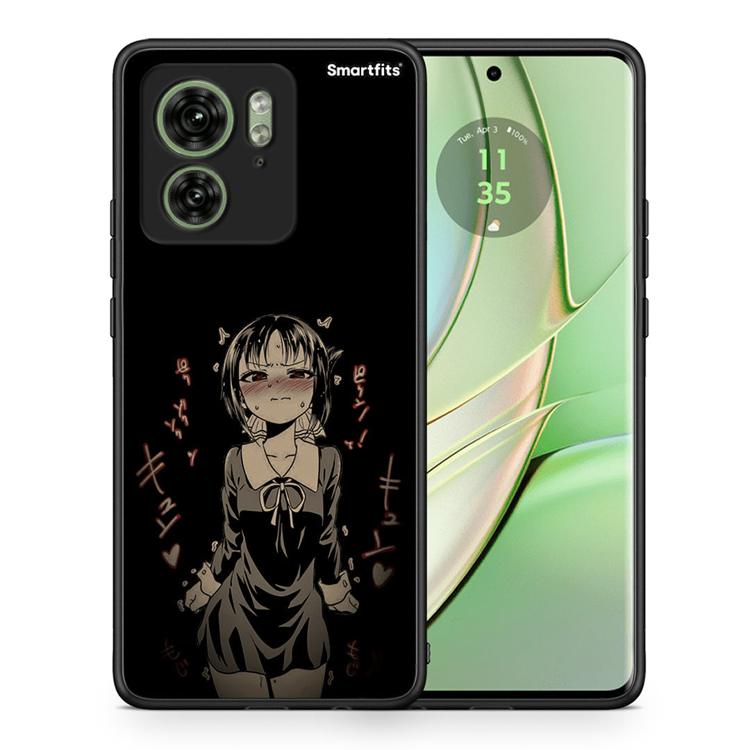 Θήκη Motorola Edge 40 5G Anime Girl από τη Smartfits με σχέδιο στο πίσω μέρος και μαύρο περίβλημα | Motorola Edge 40 5G Anime Girl case with colorful back and black bezels