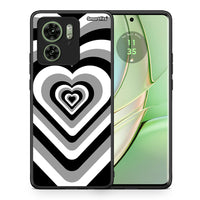 Thumbnail for Θήκη Motorola Edge 40 5G Black Hearts από τη Smartfits με σχέδιο στο πίσω μέρος και μαύρο περίβλημα | Motorola Edge 40 5G Black Hearts case with colorful back and black bezels