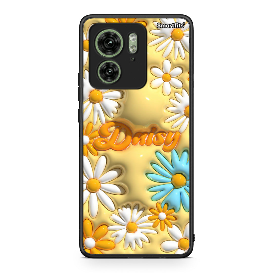 Motorola Edge 40 5G Bubble Daisies θήκη από τη Smartfits με σχέδιο στο πίσω μέρος και μαύρο περίβλημα | Smartphone case with colorful back and black bezels by Smartfits