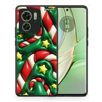 Thumbnail for Θήκη Motorola Edge 40 5G Christmas Bubbles από τη Smartfits με σχέδιο στο πίσω μέρος και μαύρο περίβλημα | Motorola Edge 40 5G Christmas Bubbles case with colorful back and black bezels