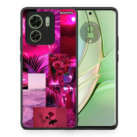 Collage Red Roses - Motorola Edge 40 5G θήκη