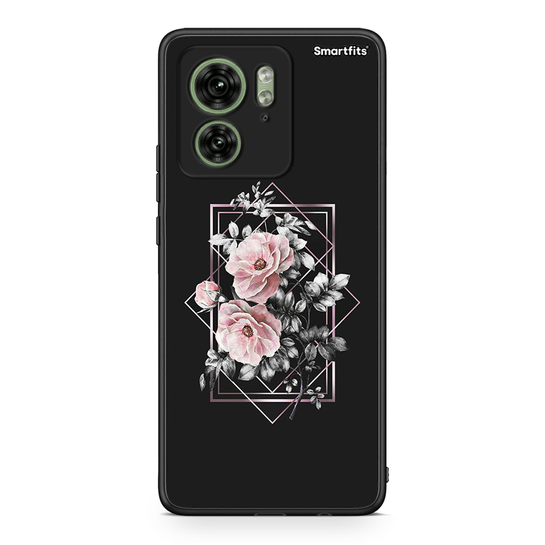 4 - Motorola Edge 40 5G Frame Flower case, cover, bumper