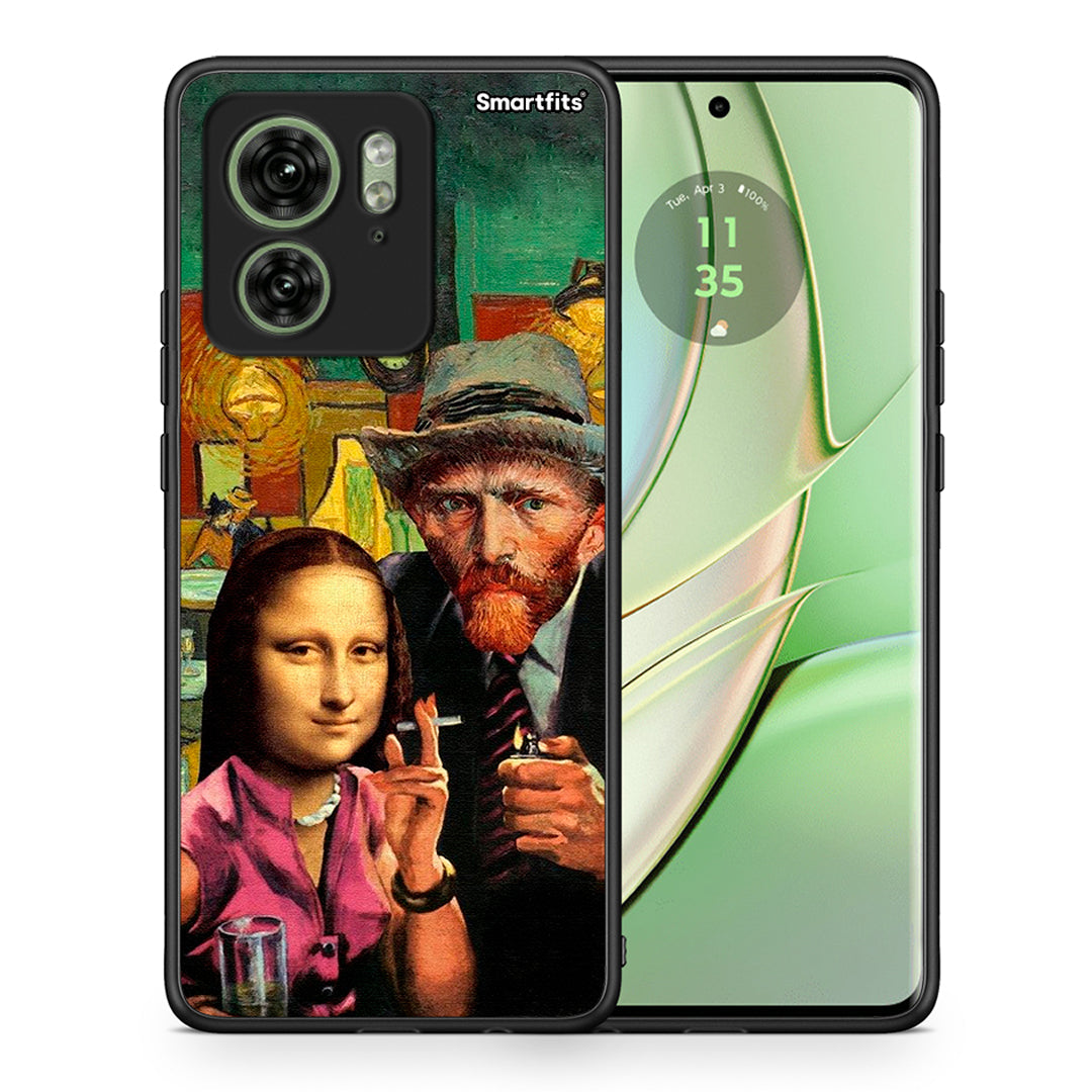 Θήκη Motorola Edge 40 5G Funny Art από τη Smartfits με σχέδιο στο πίσω μέρος και μαύρο περίβλημα | Motorola Edge 40 5G Funny Art case with colorful back and black bezels