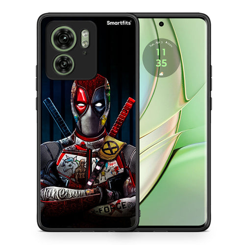 Θήκη Motorola Edge 40 5G Funny Guy από τη Smartfits με σχέδιο στο πίσω μέρος και μαύρο περίβλημα | Motorola Edge 40 5G Funny Guy case with colorful back and black bezels