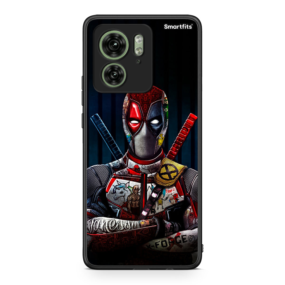 Motorola Edge 40 5G Funny Guy θήκη από τη Smartfits με σχέδιο στο πίσω μέρος και μαύρο περίβλημα | Smartphone case with colorful back and black bezels by Smartfits