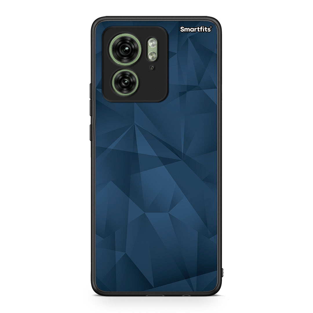 39 - Motorola Edge 40 5G Blue Abstract Geometric case, cover, bumper