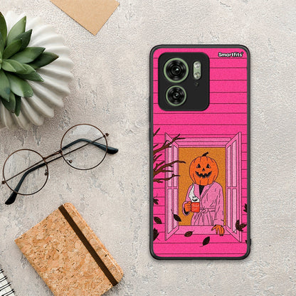 Halloween Pumpkin Lady - Motorola Edge 40 5G θήκη