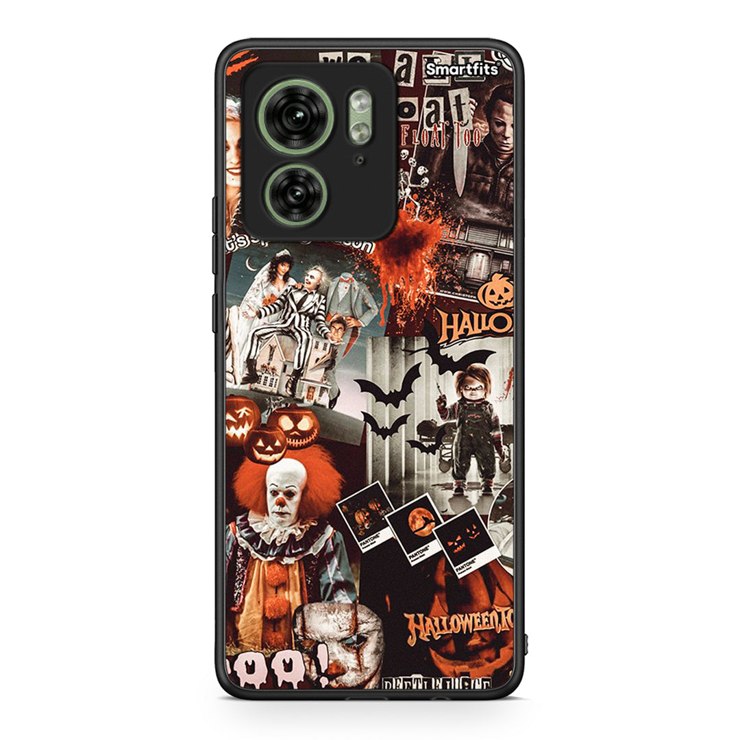 Motorola Edge 40 5G Halloween Spooky Season Θήκη από τη Smartfits με σχέδιο στο πίσω μέρος και μαύρο περίβλημα | Smartphone case with colorful back and black bezels by Smartfits