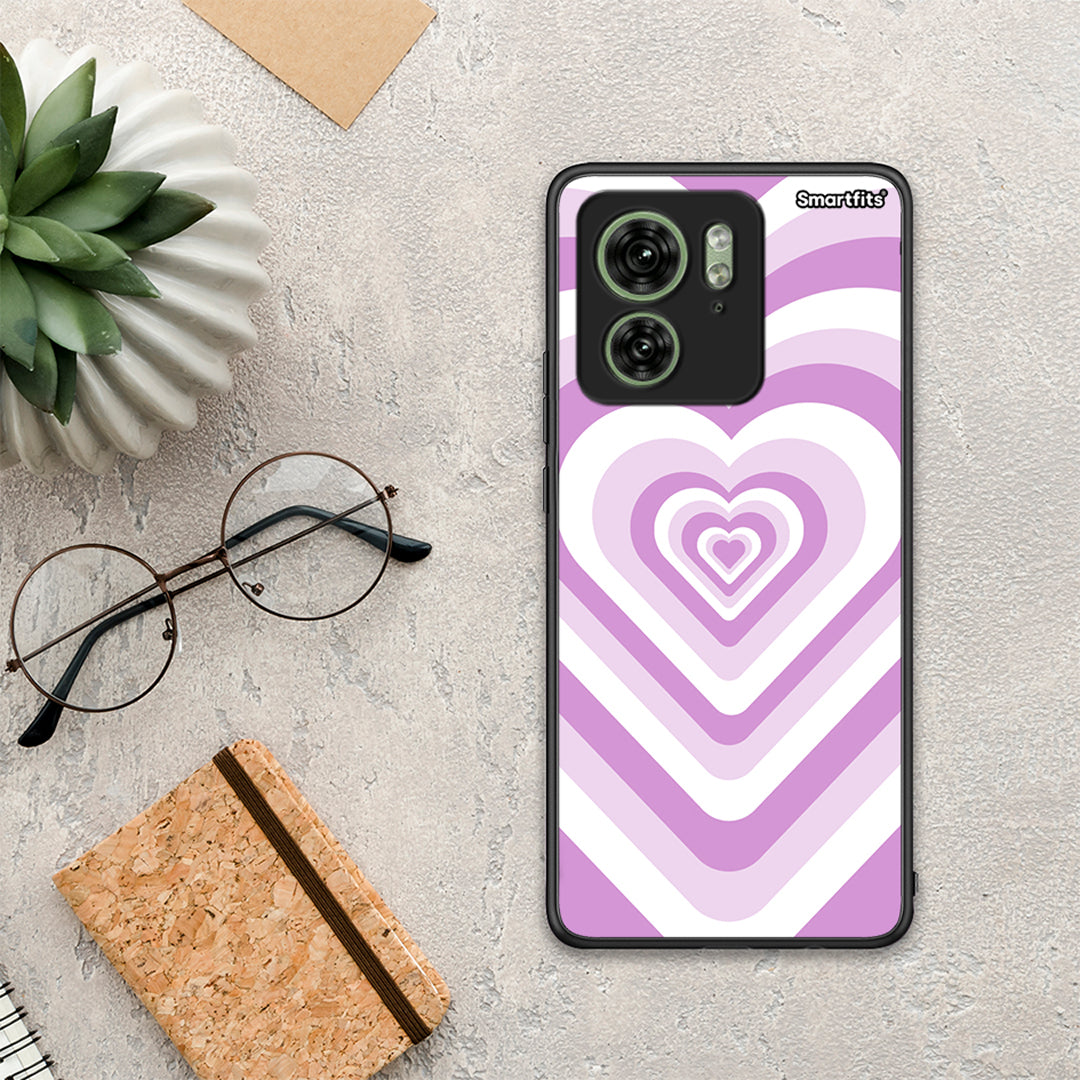 Lilac Hearts - Motorola Edge 40 5G θήκη