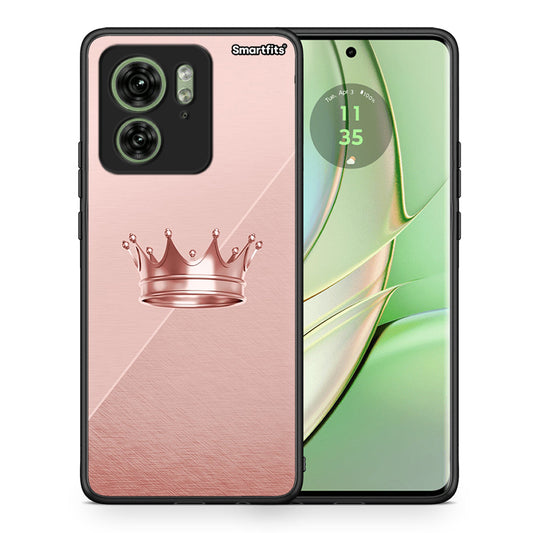 Θήκη Motorola Edge 40 5G Crown Minimal από τη Smartfits με σχέδιο στο πίσω μέρος και μαύρο περίβλημα | Motorola Edge 40 5G Crown Minimal case with colorful back and black bezels