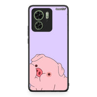 Thumbnail for Motorola Edge 40 5G Pig Love 2 Θήκη Αγίου Βαλεντίνου από τη Smartfits με σχέδιο στο πίσω μέρος και μαύρο περίβλημα | Smartphone case with colorful back and black bezels by Smartfits