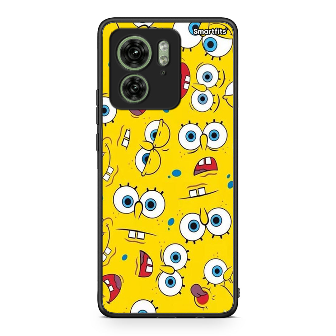 4 - Motorola Edge 40 5G Sponge PopArt case, cover, bumper