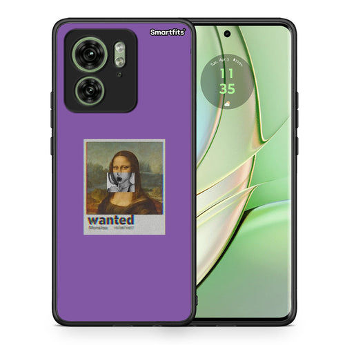Θήκη Motorola Edge 40 5G Monalisa Popart από τη Smartfits με σχέδιο στο πίσω μέρος και μαύρο περίβλημα | Motorola Edge 40 5G Monalisa Popart case with colorful back and black bezels