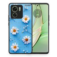 Thumbnail for Θήκη Motorola Edge 40 5G Real Daisies από τη Smartfits με σχέδιο στο πίσω μέρος και μαύρο περίβλημα | Motorola Edge 40 5G Real Daisies case with colorful back and black bezels