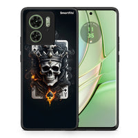 Thumbnail for Θήκη Motorola Edge 40 5G Skull King Ace από τη Smartfits με σχέδιο στο πίσω μέρος και μαύρο περίβλημα | Motorola Edge 40 5G Skull King Ace case with colorful back and black bezels