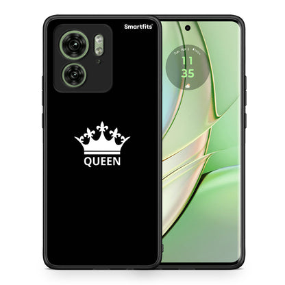 Θήκη Motorola Edge 40 5G Queen Valentine από τη Smartfits με σχέδιο στο πίσω μέρος και μαύρο περίβλημα | Motorola Edge 40 5G Queen Valentine case with colorful back and black bezels