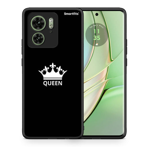 Θήκη Motorola Edge 40 5G Queen Valentine από τη Smartfits με σχέδιο στο πίσω μέρος και μαύρο περίβλημα | Motorola Edge 40 5G Queen Valentine case with colorful back and black bezels