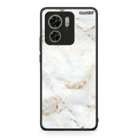 Thumbnail for Motorola Edge 40 5G White Gold Marble θήκη από τη Smartfits με σχέδιο στο πίσω μέρος και μαύρο περίβλημα | Smartphone case with colorful back and black bezels by Smartfits