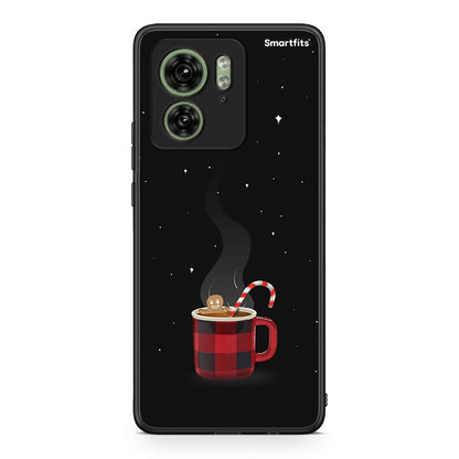 Motorola Edge 40 5G Xmas Bathing θήκη από τη Smartfits με σχέδιο στο πίσω μέρος και μαύρο περίβλημα | Smartphone case with colorful back and black bezels by Smartfits