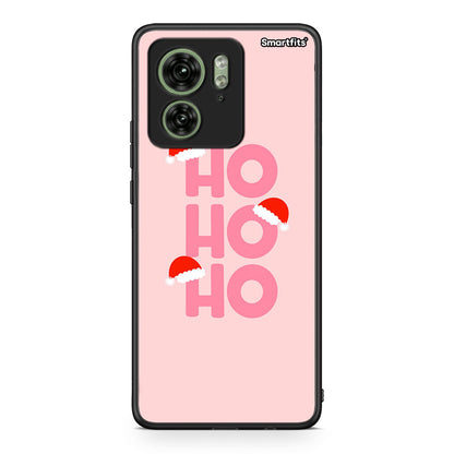 Motorola Edge 40 5G Xmas Ho Ho Ho θήκη από τη Smartfits με σχέδιο στο πίσω μέρος και μαύρο περίβλημα | Smartphone case with colorful back and black bezels by Smartfits