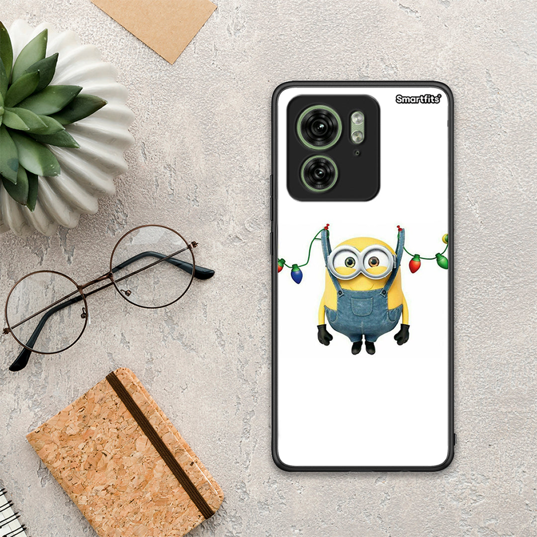 Xmas Minion Lights - Motorola Edge 40 5G θήκη