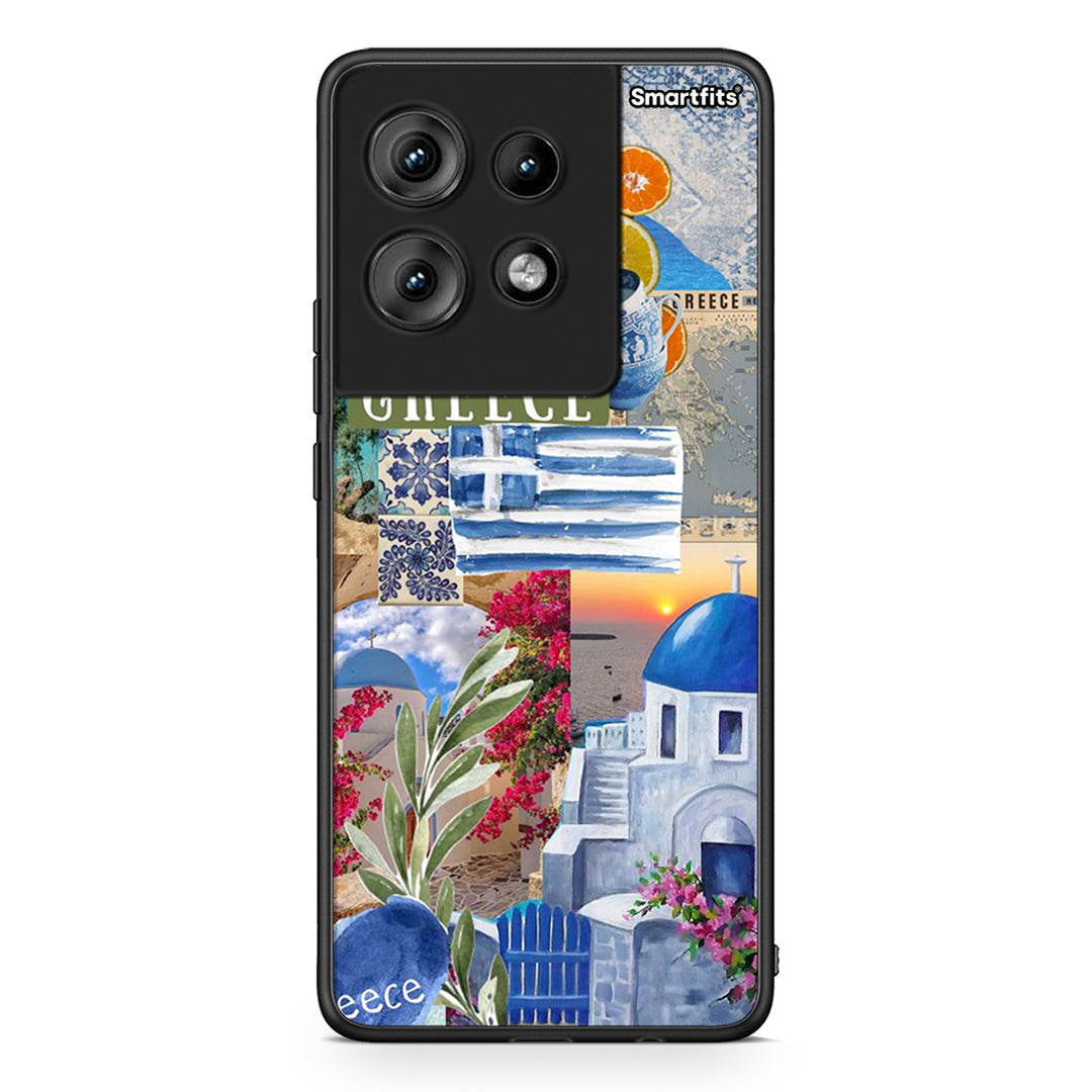 Motorola Edge 50 All Greek Θήκη από τη Smartfits με σχέδιο στο πίσω μέρος και μαύρο περίβλημα | Smartphone case with colorful back and black bezels by Smartfits