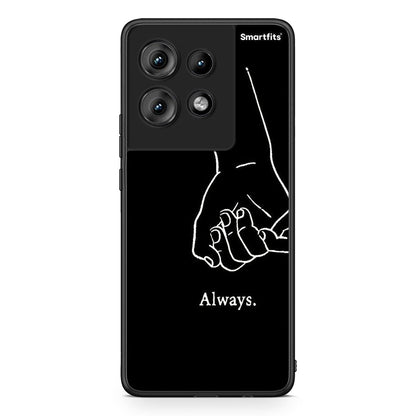 Motorola Edge 50 Always & Forever 1 Θήκη Αγίου Βαλεντίνου από τη Smartfits με σχέδιο στο πίσω μέρος και μαύρο περίβλημα | Smartphone case with colorful back and black bezels by Smartfits