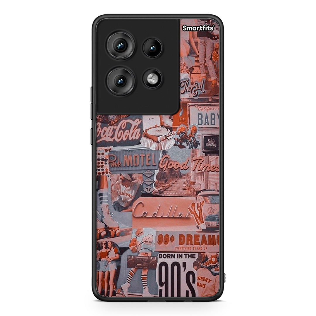 Motorola Edge 50 Born In 90s θήκη από τη Smartfits με σχέδιο στο πίσω μέρος και μαύρο περίβλημα | Smartphone case with colorful back and black bezels by Smartfits