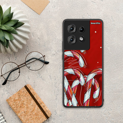 Candy Cane - Motorola Edge 50 θήκη