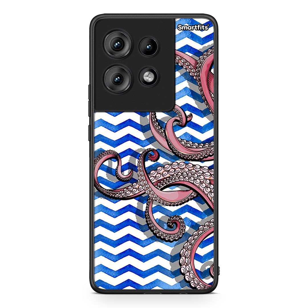 Motorola Edge 50 Chevron Devilfish θήκη από τη Smartfits με σχέδιο στο πίσω μέρος και μαύρο περίβλημα | Smartphone case with colorful back and black bezels by Smartfits