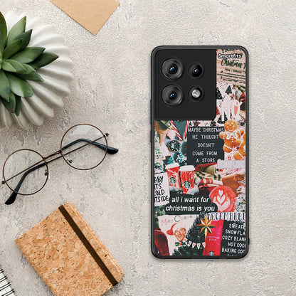 Christmas Happiness - Motorola Edge 50 θήκη