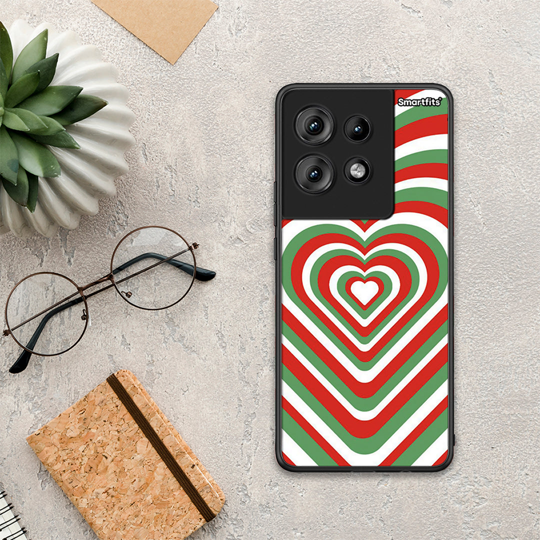 Christmas Hearts - Motorola Edge 50 θήκη