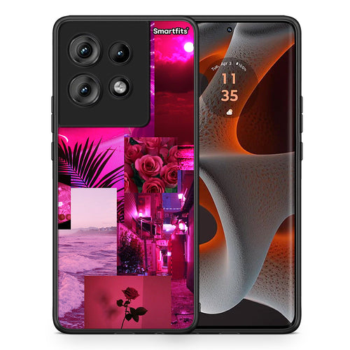 Collage Red Roses - Motorola Edge 50 θήκη