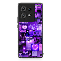 Thumbnail for Motorola Edge 50 Collage Stay Wild Θήκη Αγίου Βαλεντίνου από τη Smartfits με σχέδιο στο πίσω μέρος και μαύρο περίβλημα | Smartphone case with colorful back and black bezels by Smartfits
