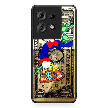 Motorola Edge 50 Duck Money Θήκη από τη Smartfits με σχέδιο στο πίσω μέρος και μαύρο περίβλημα | Smartphone case with colorful back and black bezels by Smartfits