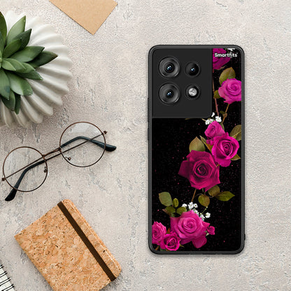 Flower Red Roses - Motorola Edge 50 θήκη