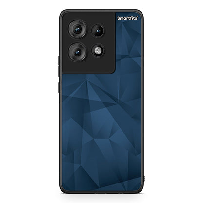 39 - Motorola Edge 50 Blue Abstract Geometric case, cover, bumper