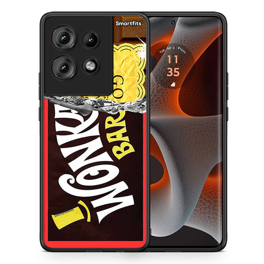 Θήκη Motorola Edge 50 Golden Ticket από τη Smartfits με σχέδιο στο πίσω μέρος και μαύρο περίβλημα | Motorola Edge 50 Golden Ticket case with colorful back and black bezels