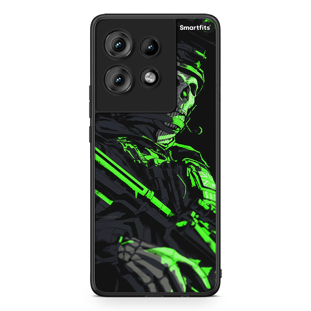 Motorola Edge 50 Green Soldier Θήκη Αγίου Βαλεντίνου από τη Smartfits με σχέδιο στο πίσω μέρος και μαύρο περίβλημα | Smartphone case with colorful back and black bezels by Smartfits