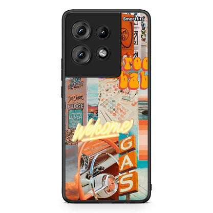 Motorola Edge 50 Groovy Babe Θήκη Αγίου Βαλεντίνου από τη Smartfits με σχέδιο στο πίσω μέρος και μαύρο περίβλημα | Smartphone case with colorful back and black bezels by Smartfits