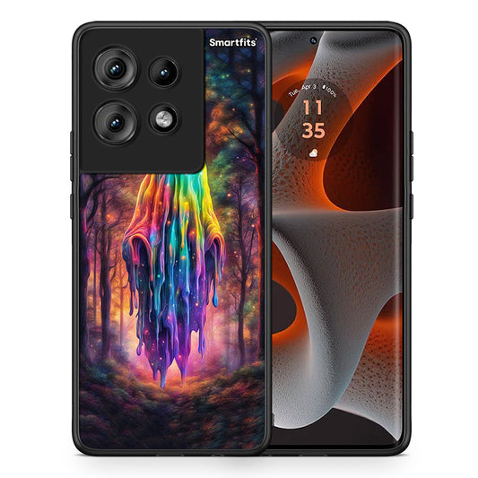 Θήκη Motorola Edge 50 Halloween Ghost από τη Smartfits με σχέδιο στο πίσω μέρος και μαύρο περίβλημα | Motorola Edge 50 Halloween Ghost case with colorful back and black bezels